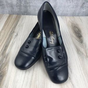 Marshall Field & Company Blue Pumps Vinyl Vintage